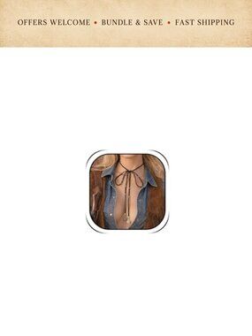 Leather Cord Choker Necklace Boho Western Rodeo Concert Outfit Jewelry